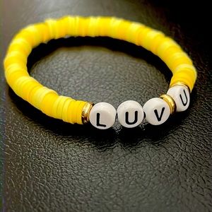 Cute “luv u” bracelet. 💛